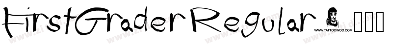 FirstGrader Regular字体转换